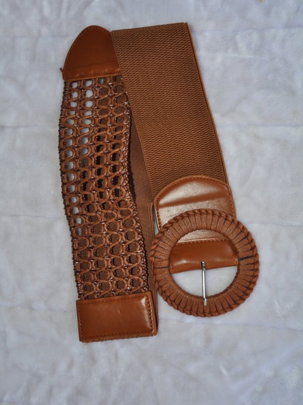 Women's Hip High Waist Wide Belt Ring Buckle Western Style Cute Belt retro